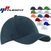 2 PACK Flexfit Garment Washed Fitted Baseball Hat Blank Plain Cap Flex Fit 6997  eb-92514458